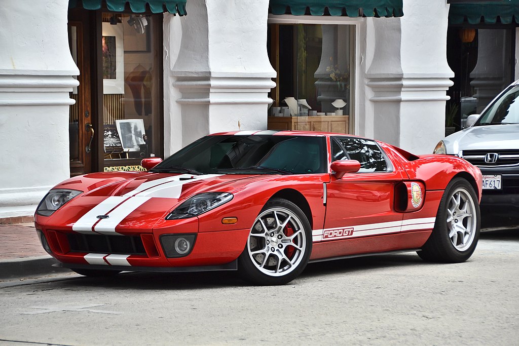 Close Up Photo of Red 2003 Ford GT