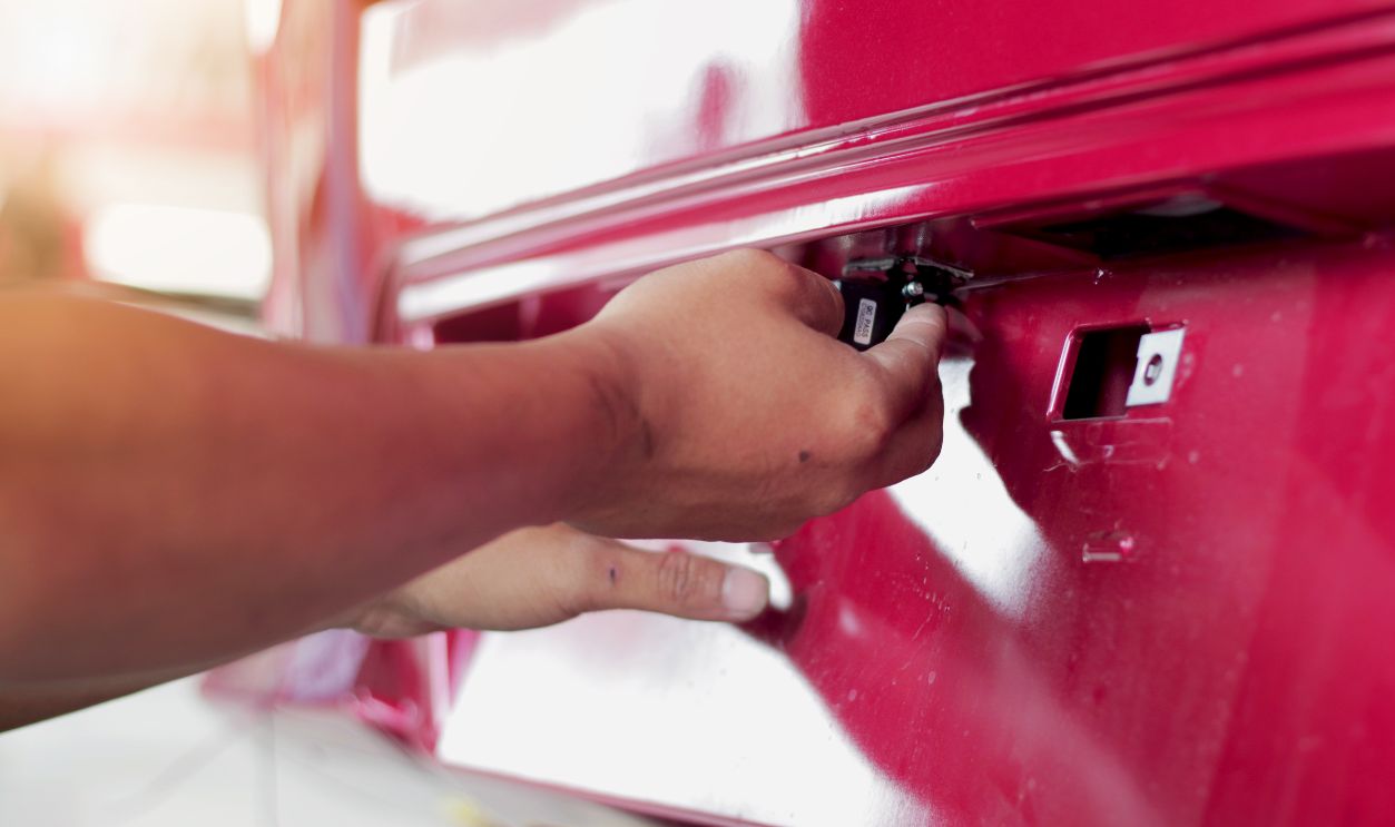 Installing rare camera in car