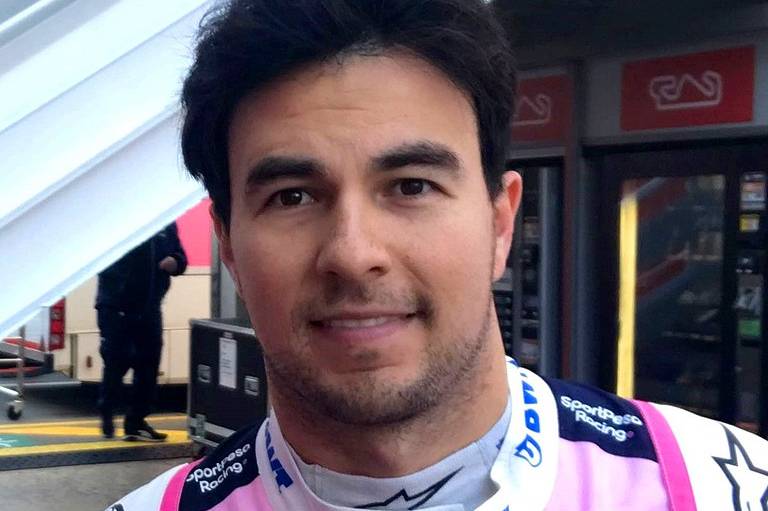 A photo of Sergio Perez for the 2019 Formula One Test