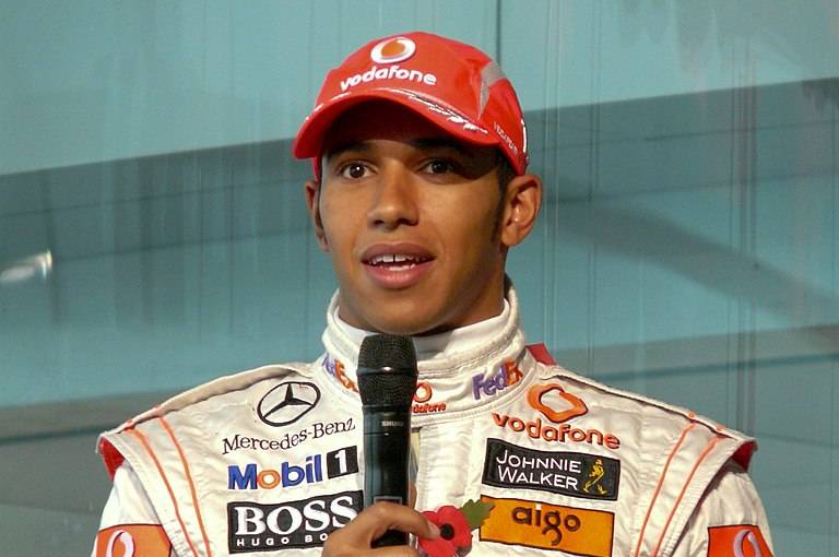 Lewis Hamilton in 2008