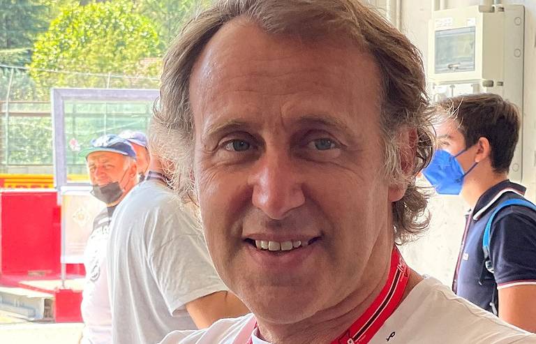 Italian racing driver Luca Badoer in 2021