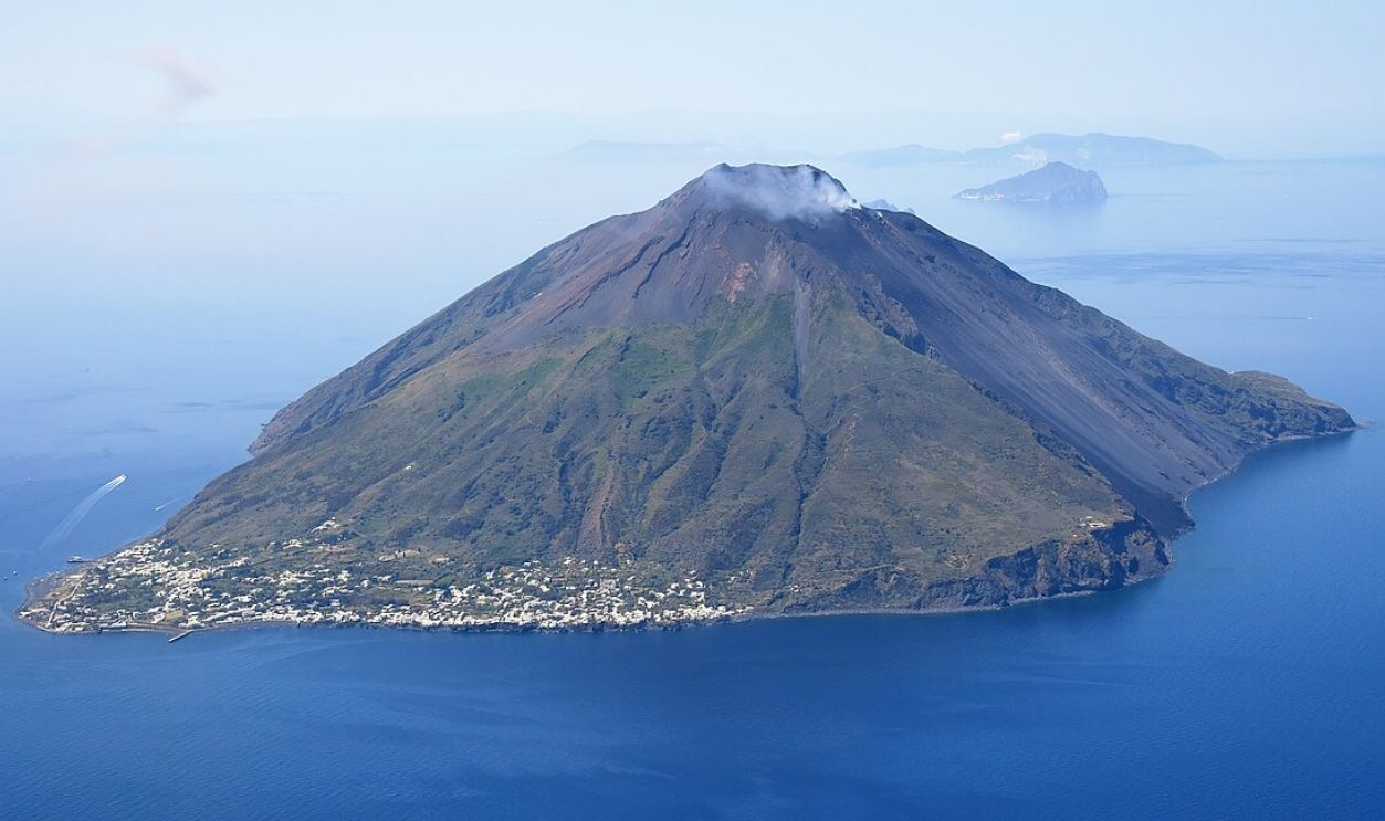 Aerial view Of Stromboli