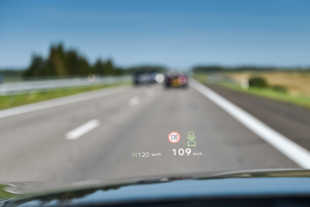 Head up display. Speed, sign recognition, adaptive cruise control.