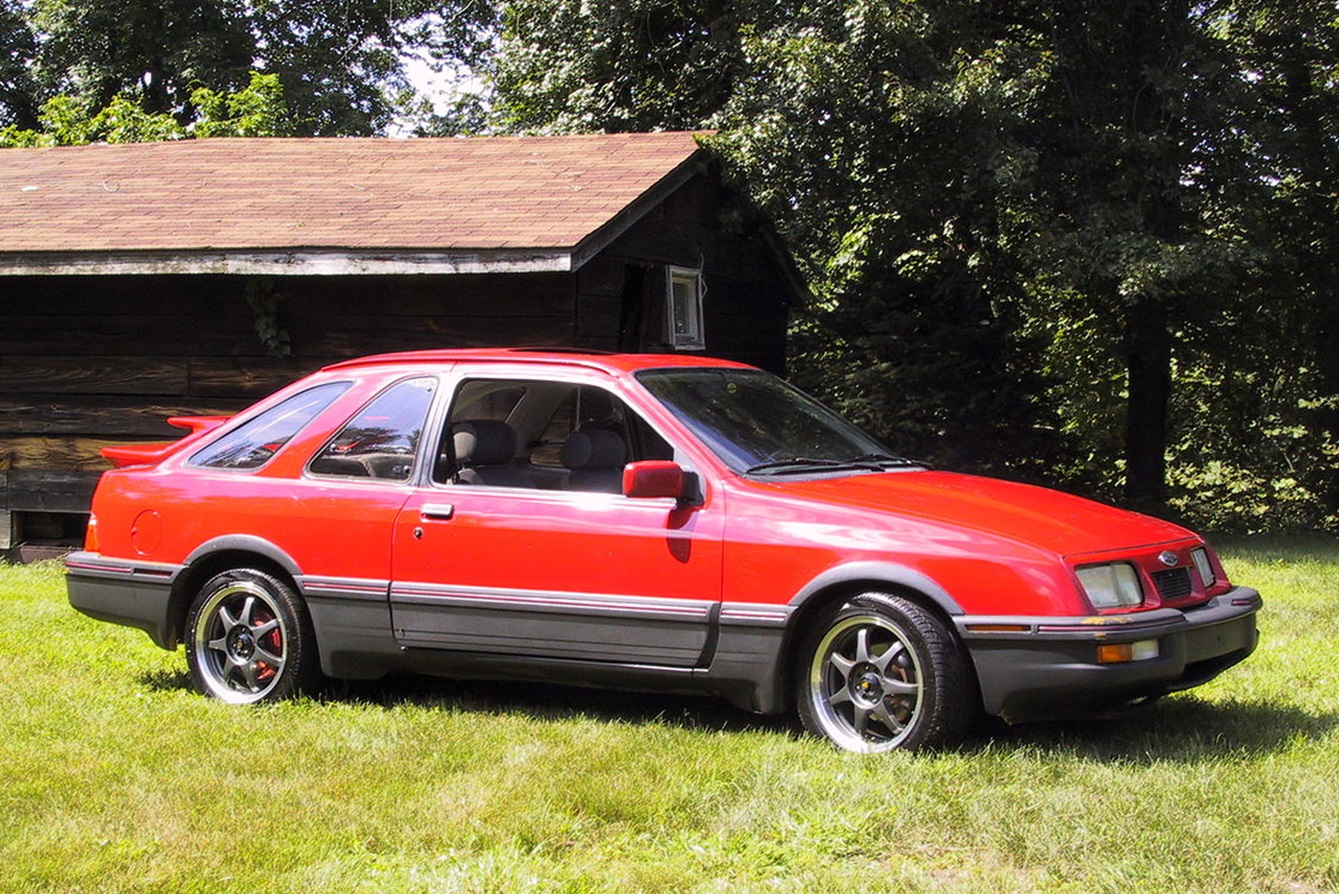 1985 Red Merkur Xr4Ti