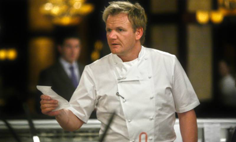 Gordon Ramsay at his show