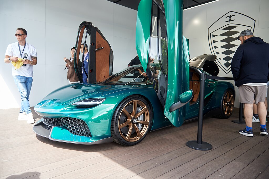 Close Up Photo of Koenigsegg Gemera displayed on exhibition