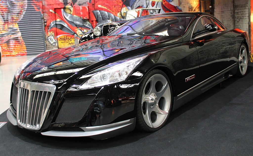 Mercedes-Benz Maybach Exelero displayed on exhibition