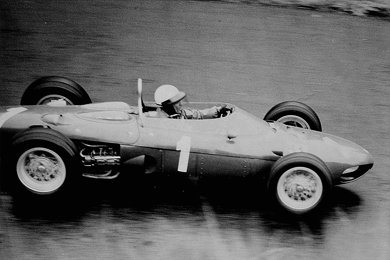 Phil Hill driving a Ferrari 156 F1 1962