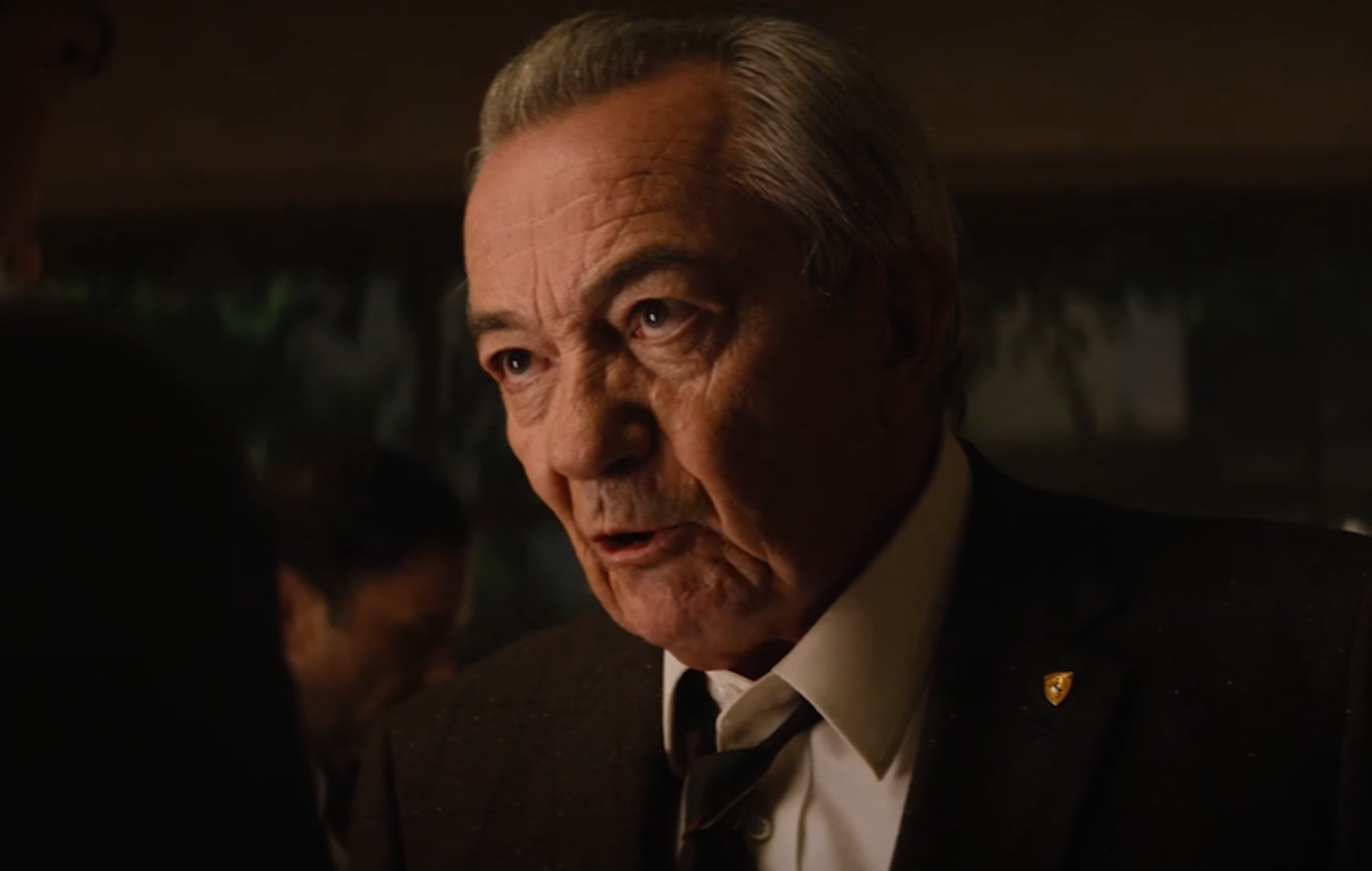 Screenshot of Remo Girone (Enzo Ferrari) in his office - from Ford v Ferrari (2019)