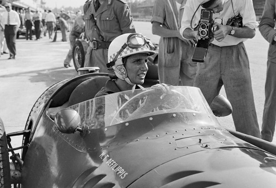 Maria Teresa de Filippis at the 39th Italian Gran Prix