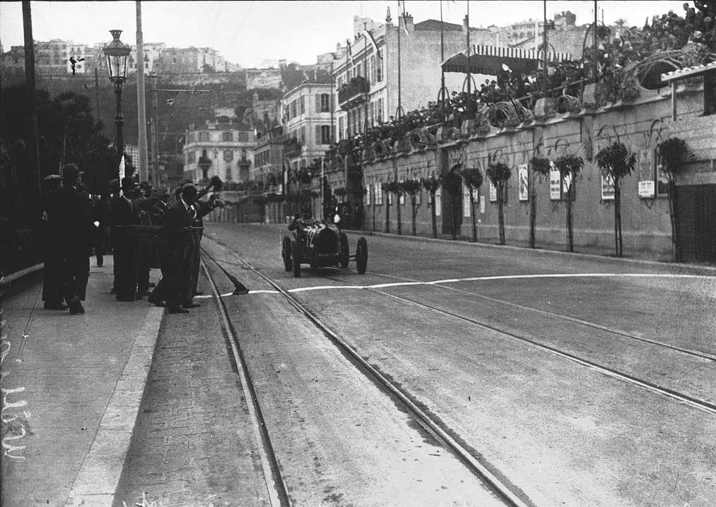 William Grover-Williams in his racing car