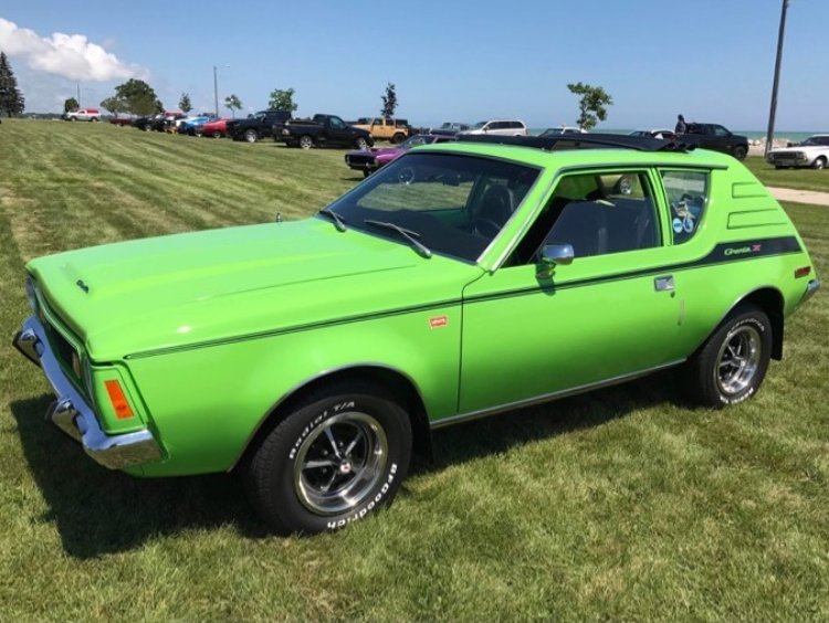 1972 Green Gremlin X with factory Sun Roof