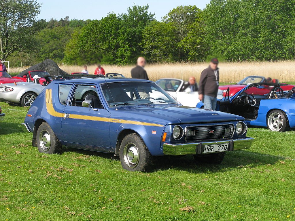 Front View of Blue Amc Gremlin