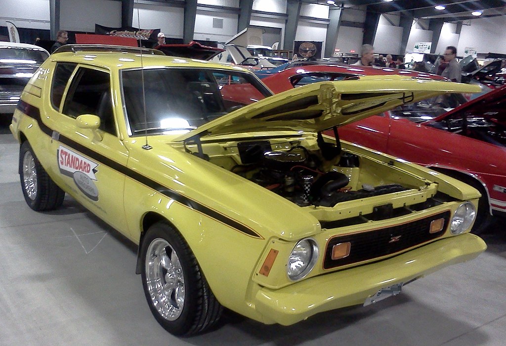 Yellow AMC Gremlin photographed in Ottawa, Ontario, Canada