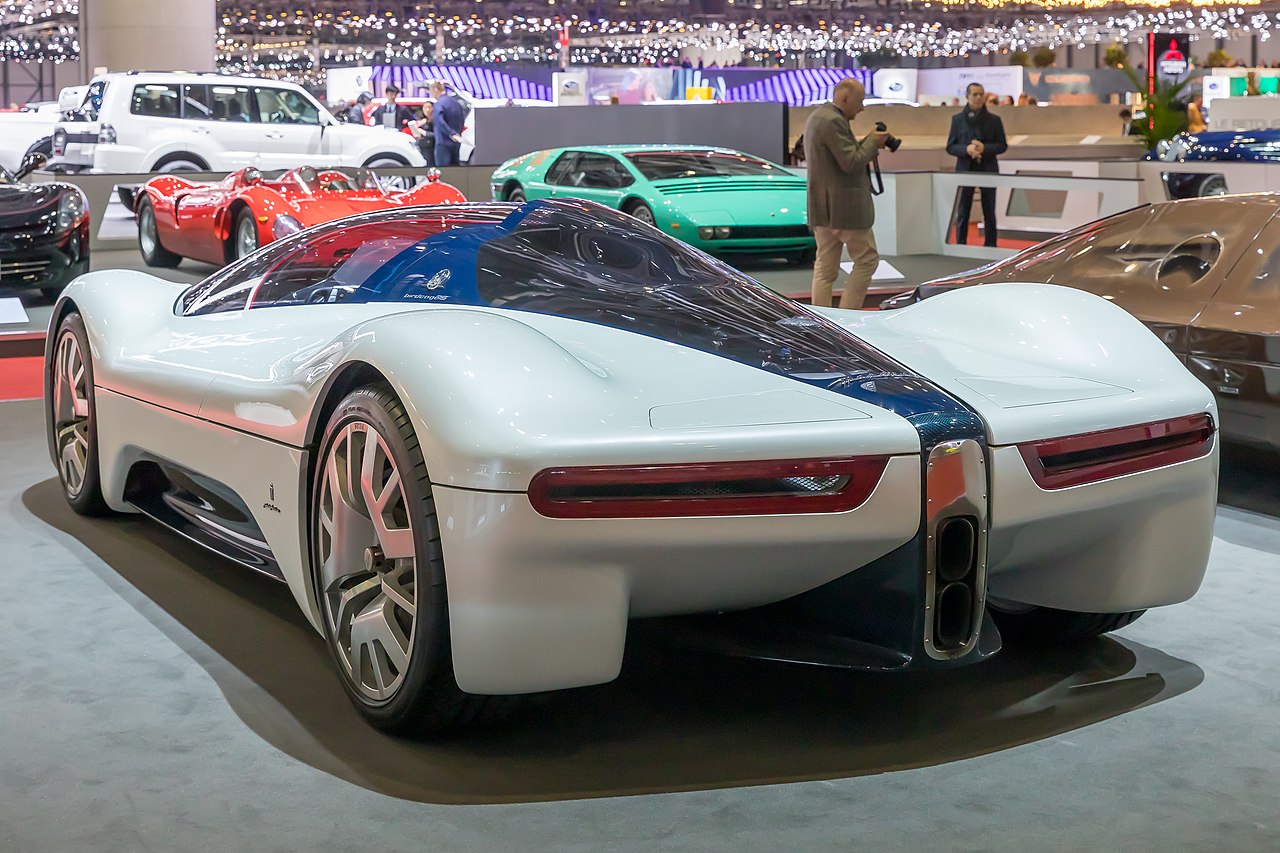 Rear view of Maserati Birdcage 75Th