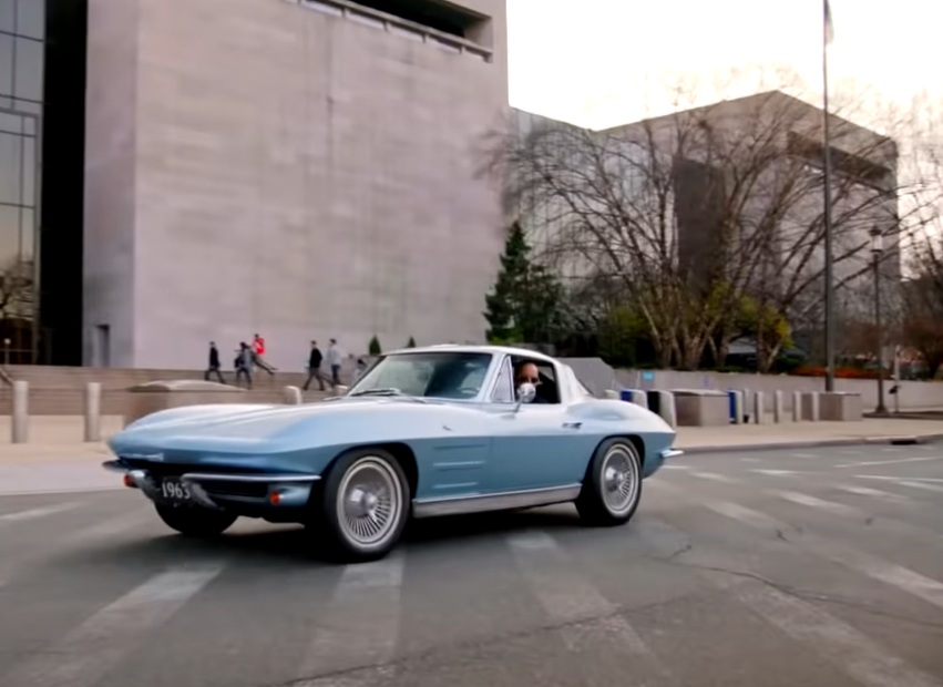 A visually captivating still taken from a pivotal moment in the television series Comedians in Cars Getting Coffee (2012-2017)