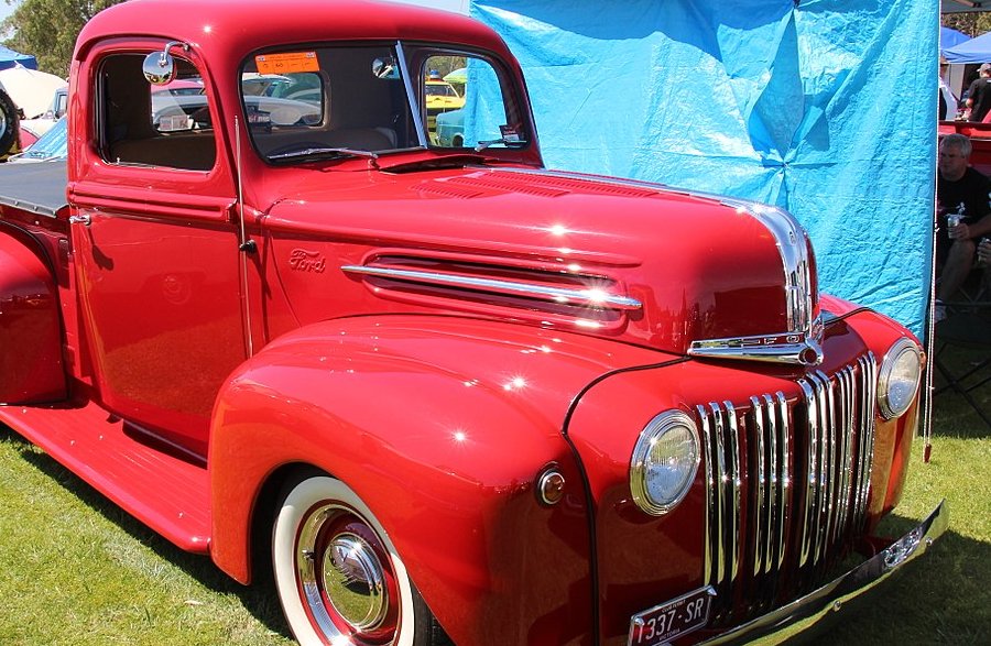 1947 Red  Ford Jailbar