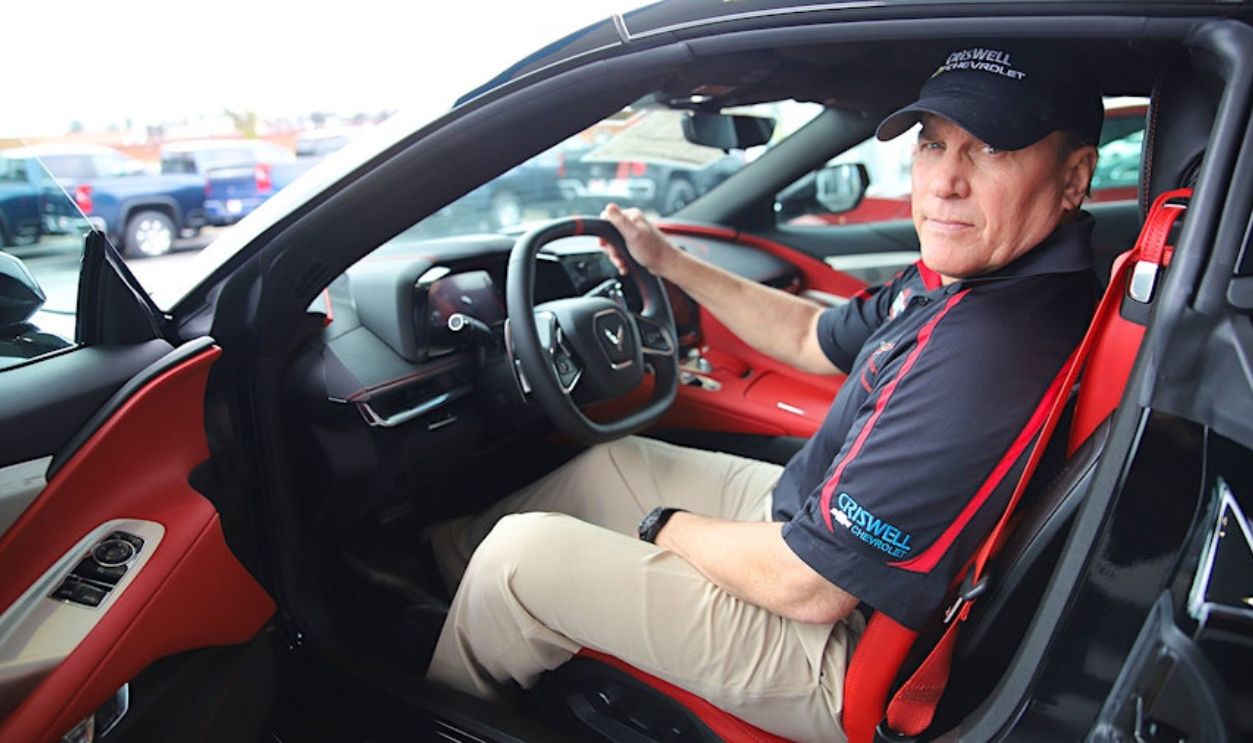 Man In A Chevrolet Car