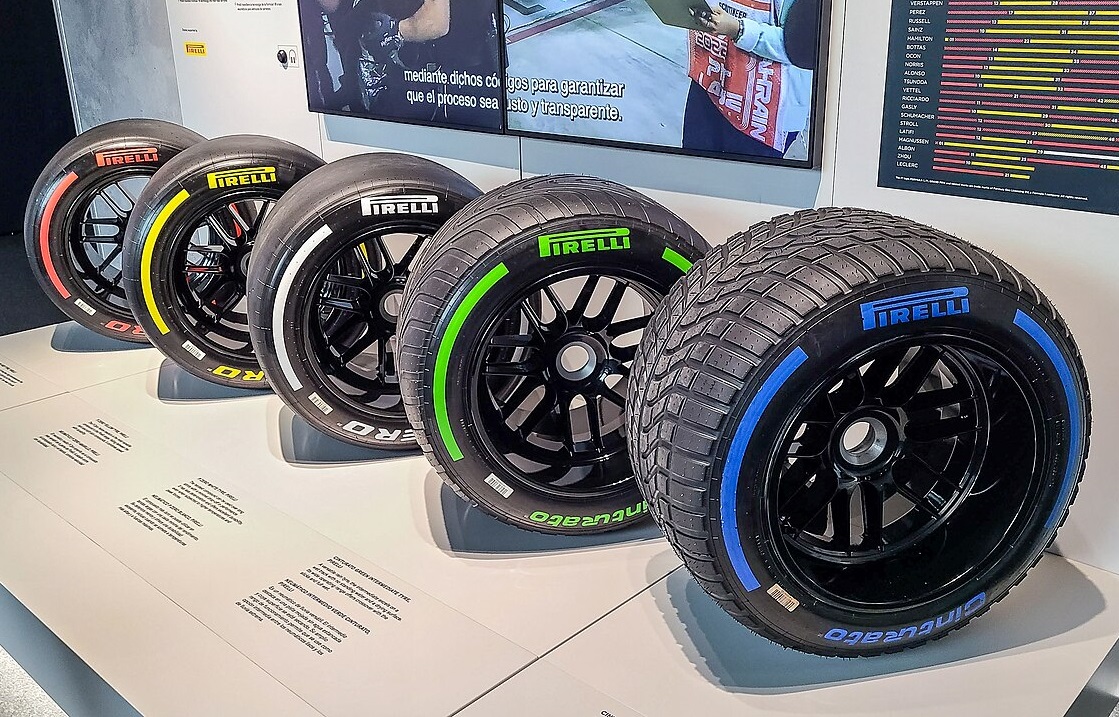 Pirelli Tire Range at F1exhibition - 2023