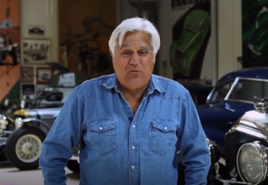 A visually captivating still taken from a pivotal moment in the television series Jay Leno's Garage (2015-2022)