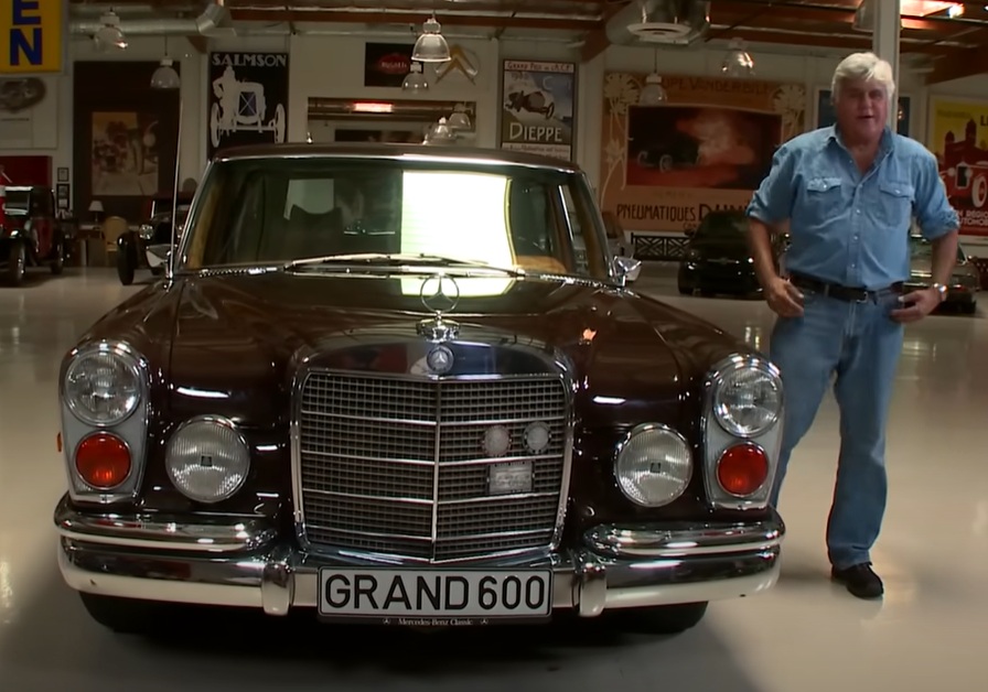 A visually captivating still taken from a pivotal moment in the television series Jay Leno's Garage (2015-2022)