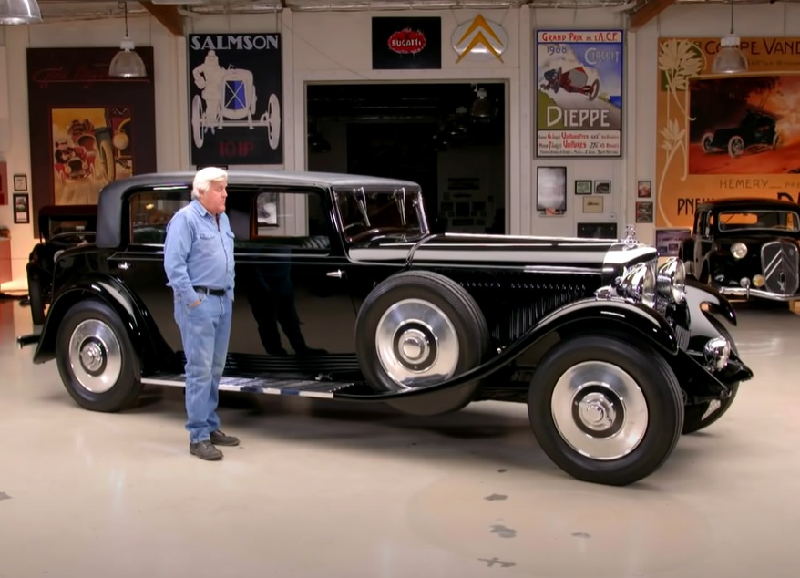 A visually captivating still taken from a pivotal moment in the television series Jay Leno's Garage (2015-2022)