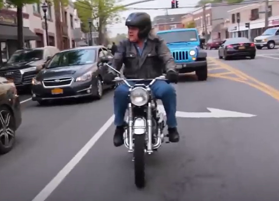 A visually captivating still taken from a pivotal moment in the television series Jay Leno's Garage (2015-2022)