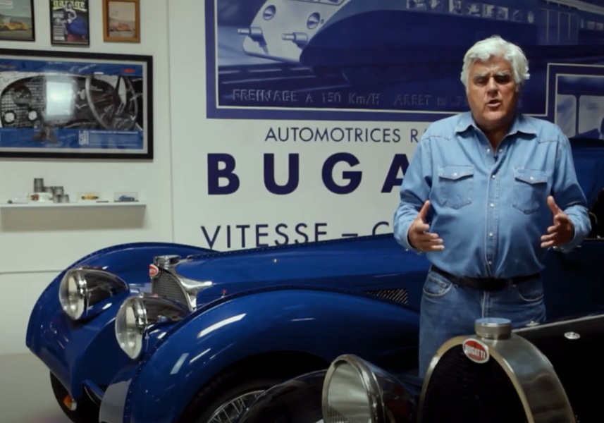 A visually captivating still taken from a pivotal moment in the television series Jay Leno's Garage (2015-2022)