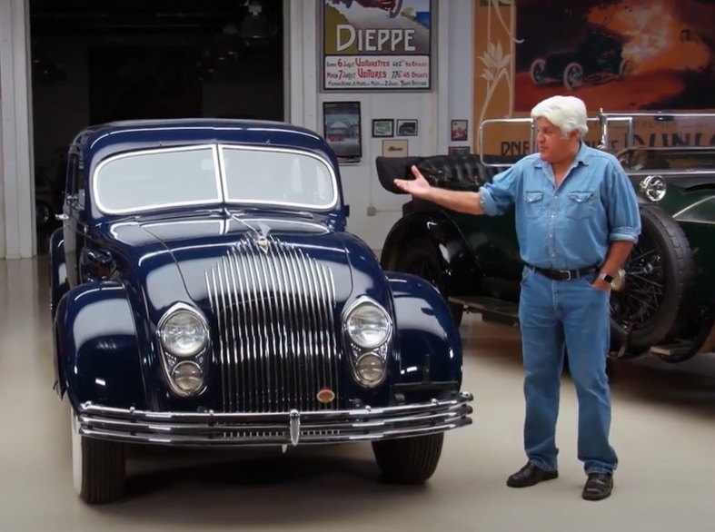 A visually captivating still taken from a pivotal moment in the television series Jay Leno's Garage (2015-2022)