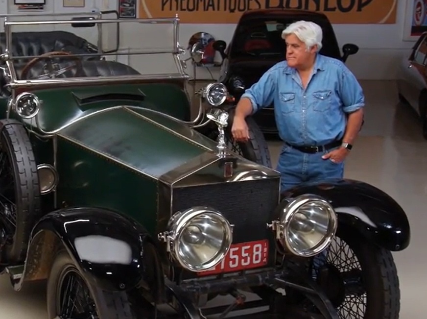 A visually captivating still taken from a pivotal moment in the television series Jay Leno's Garage (2015-2022)
