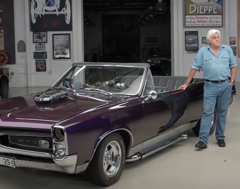 A visually captivating still taken from a pivotal moment in the television series Jay Leno's Garage (2015-2022)