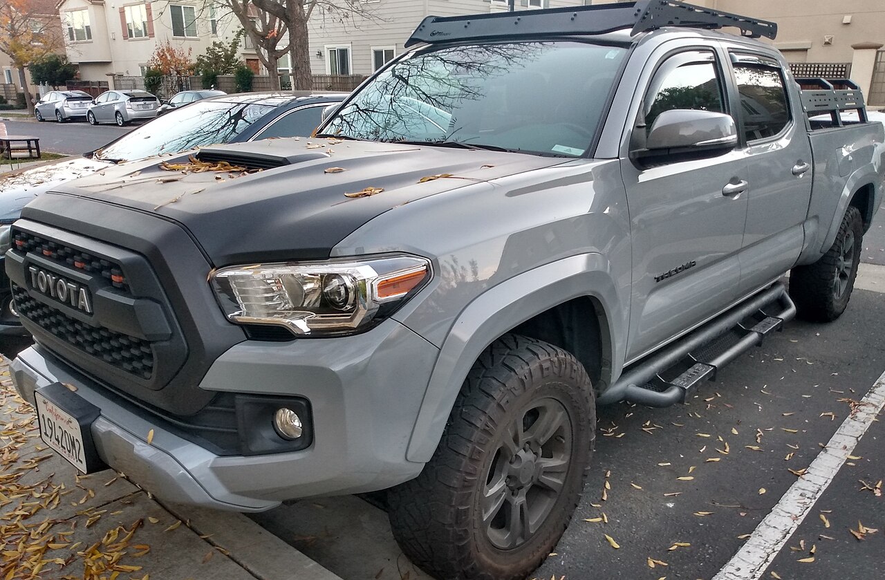 Grey colored Toyota Tacoma 2017