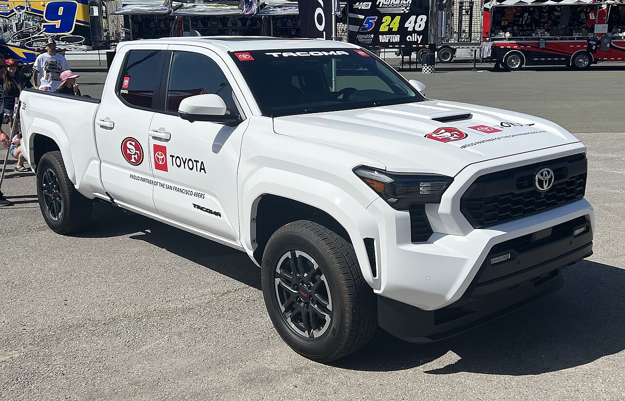 White Toyota Tacoma
