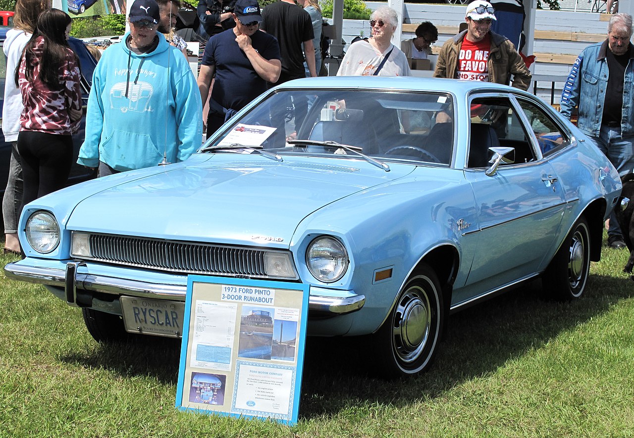 1973 Ford Pinto Runabout In Light Blue, Front Left