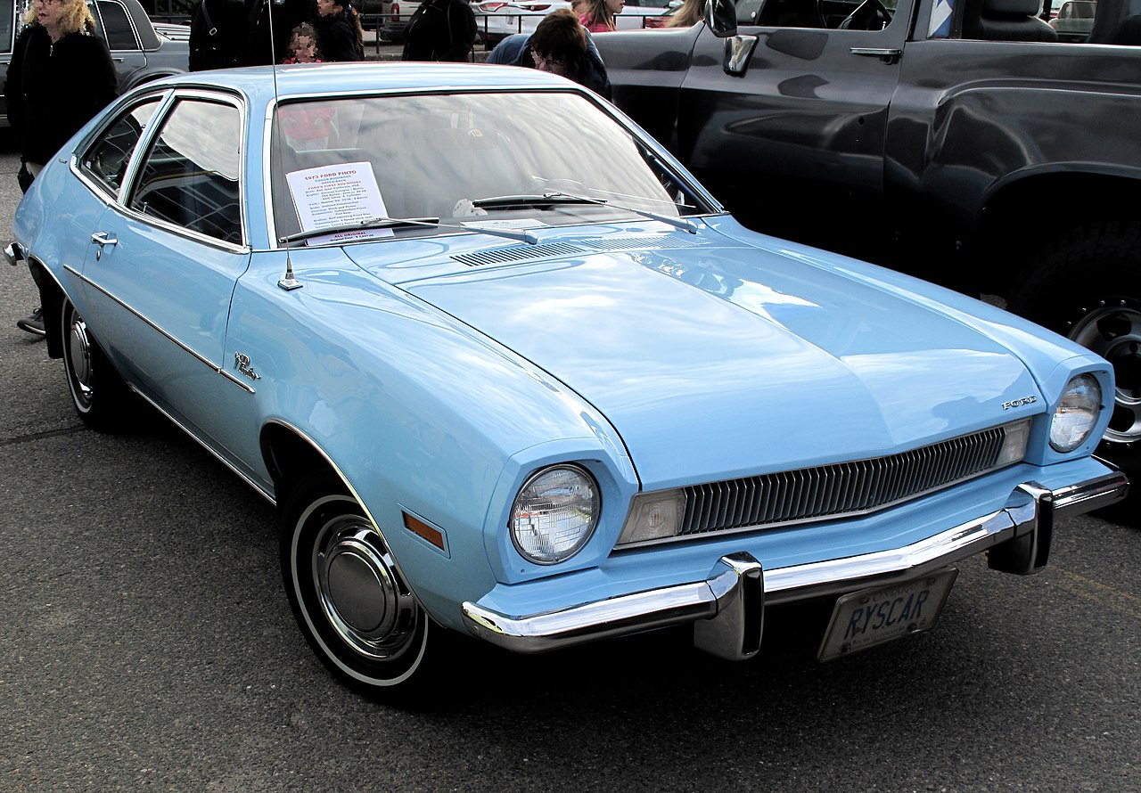 1973 Ford Pinto Runabout In Light Blue, Front Right