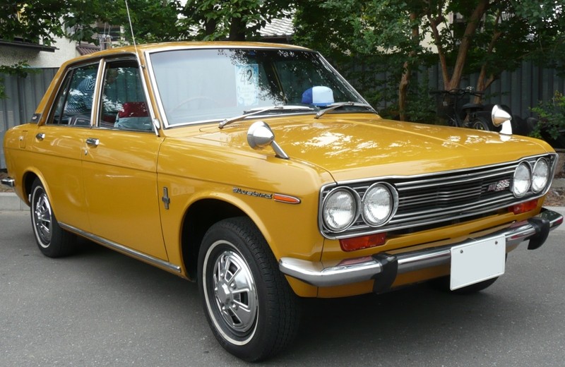 Yellow Datsun Bluebird 510 1800 SSS