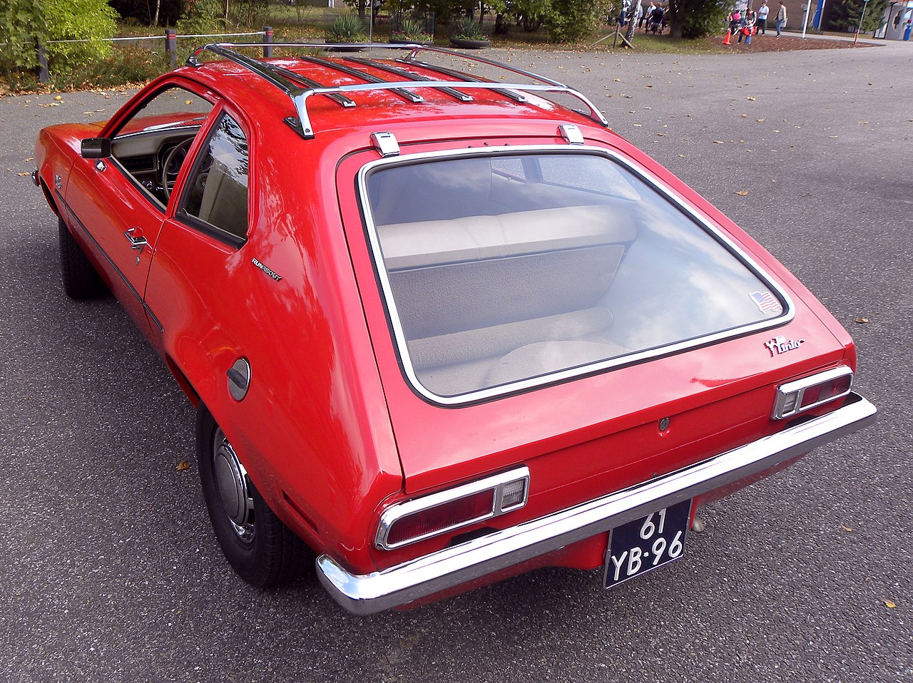 1973 Red Ford Pinto Runabout
