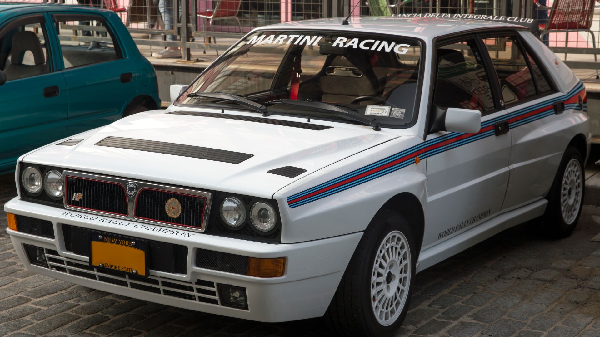File:1991 Lancia Delta HF Integrale Martini '5' Evoluzione in Brooklyn, front left.jpg