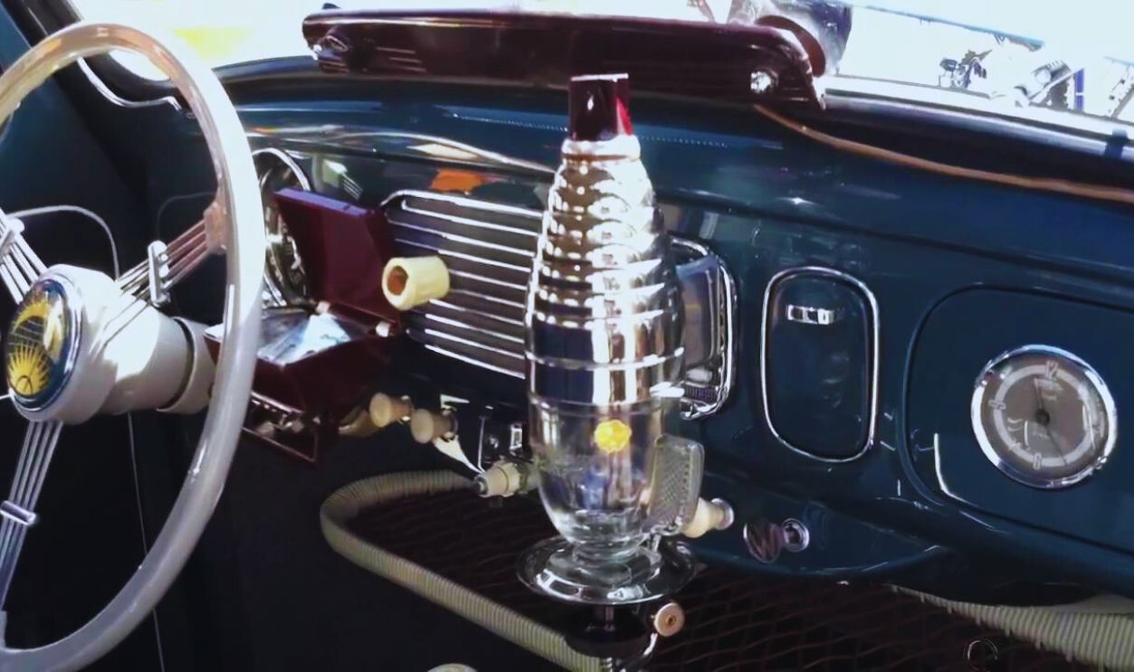 VW Beetle’s Dashboard Coffee Maker 