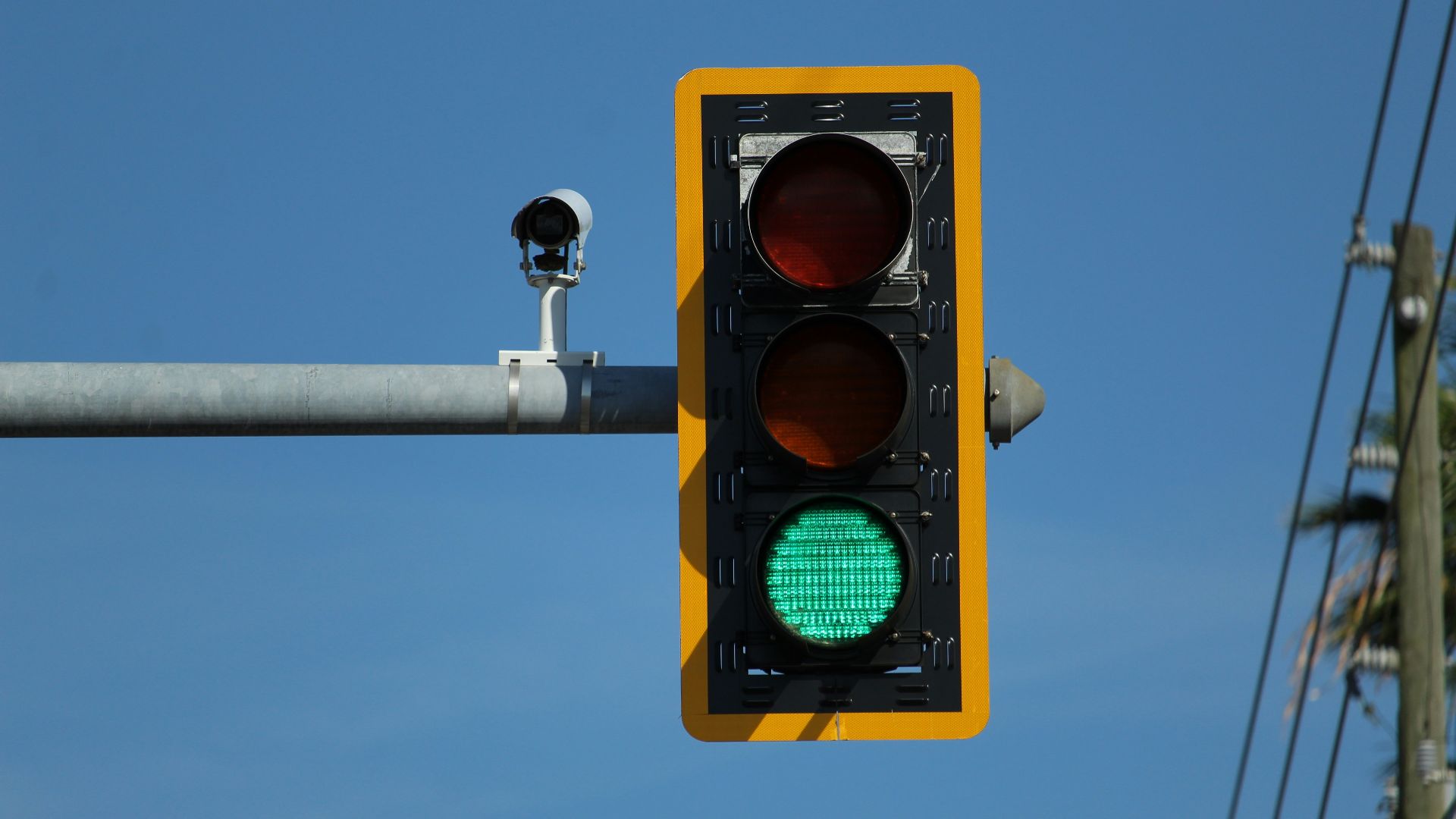 traffic light with red light