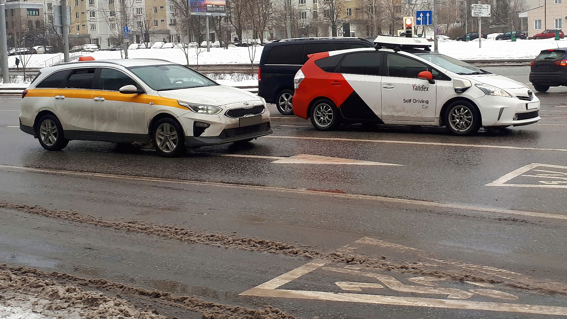 File:Yandex taxi and Yandex self-driving car during January 2021.jpg