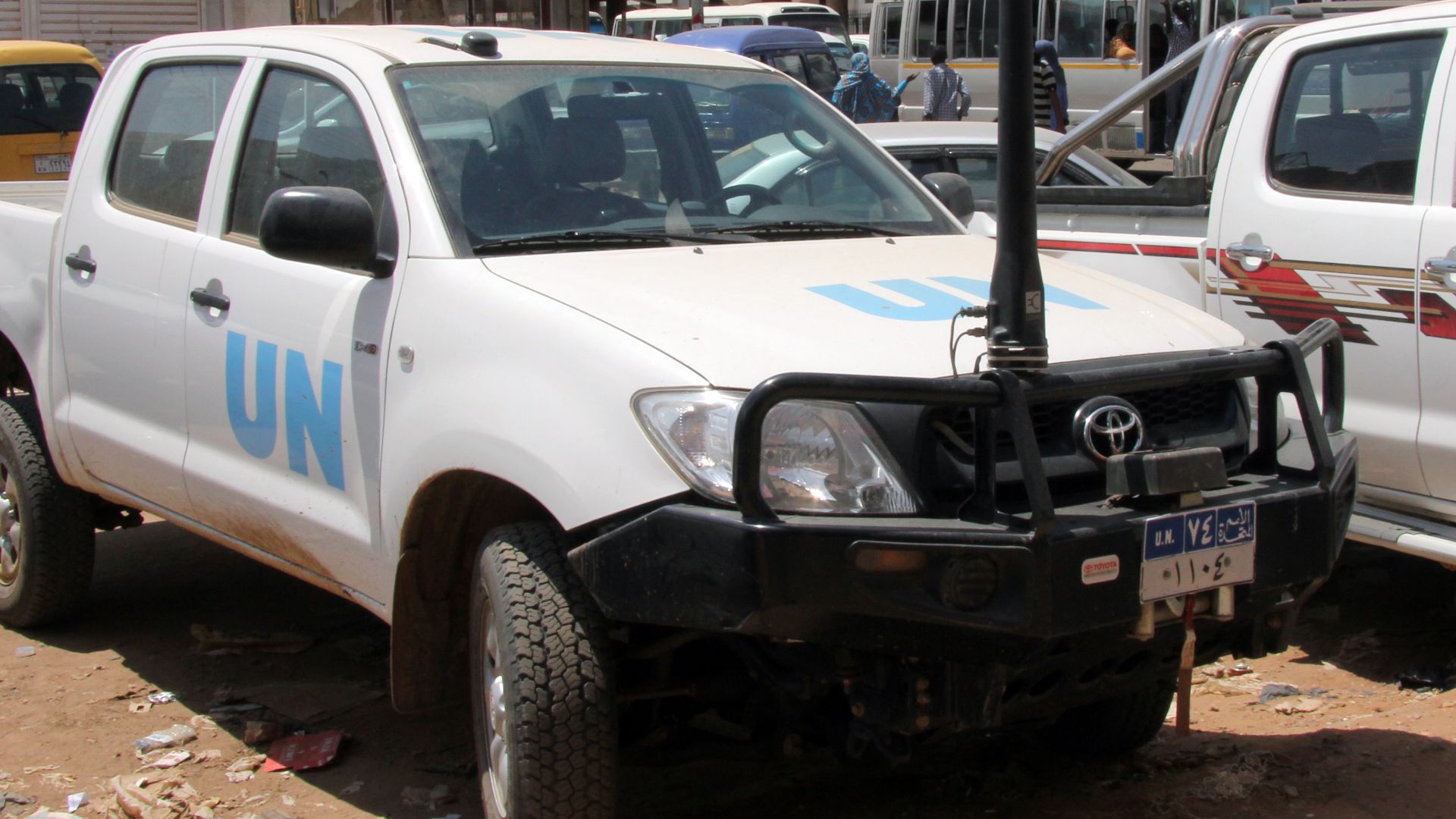 File:UN Toyota Hilux in Khartoum.jpg