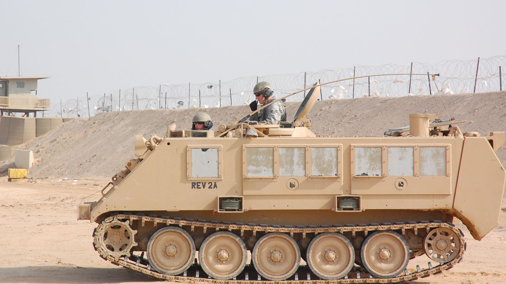 File:USAF M113 APC at Camp Bucca, Iraq.jpg