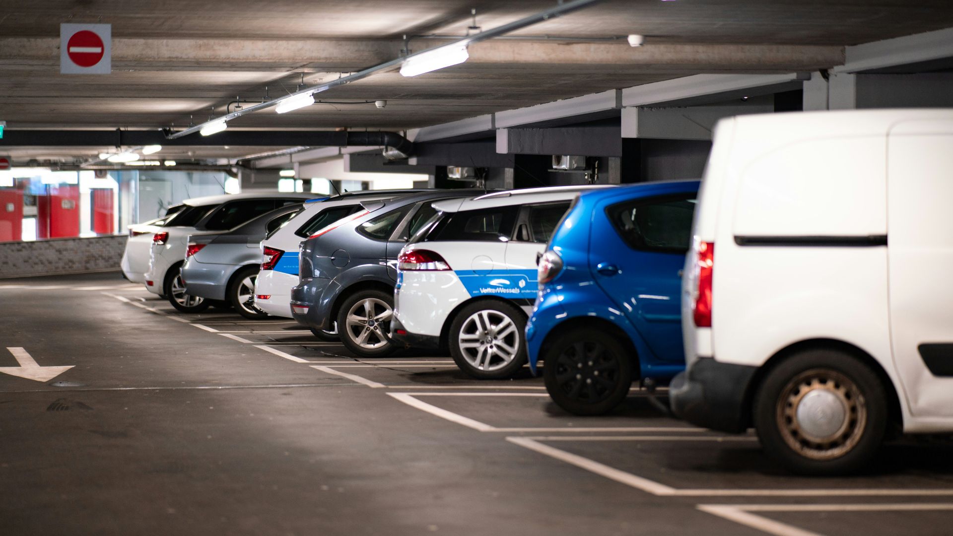 cars parked in parking lot