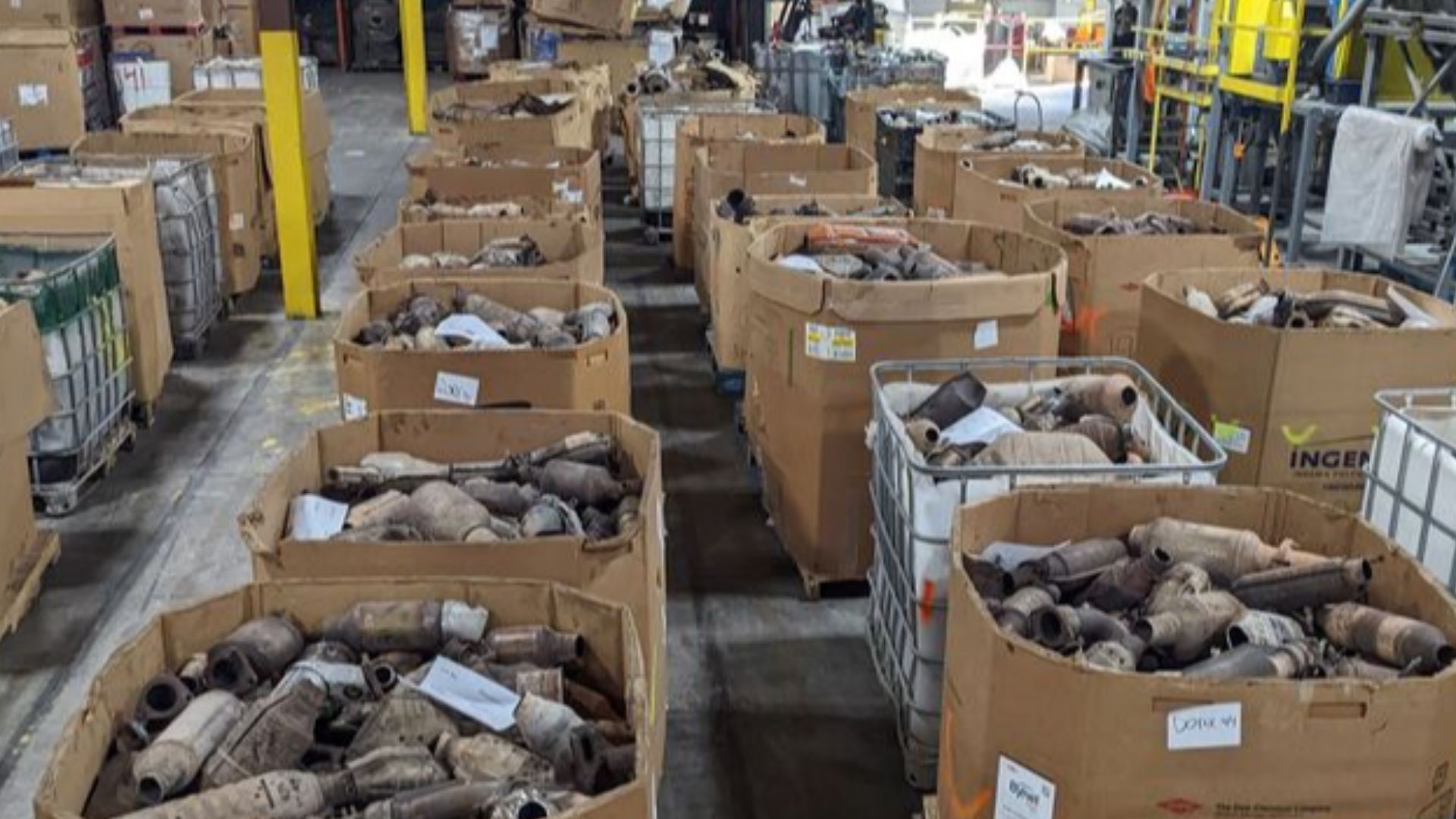 File:Catalytic converters seized during the raid on DG Auto Parts.jpg