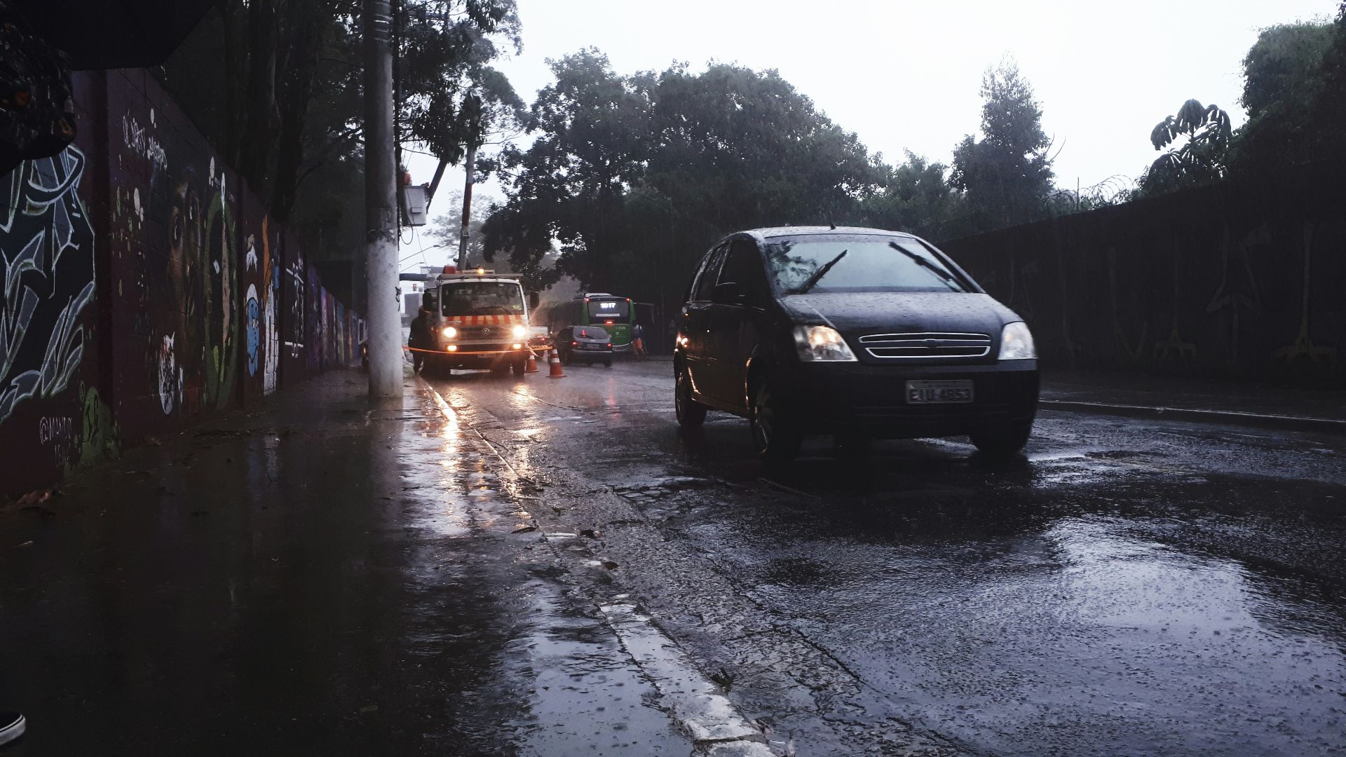 black car on road during daytime