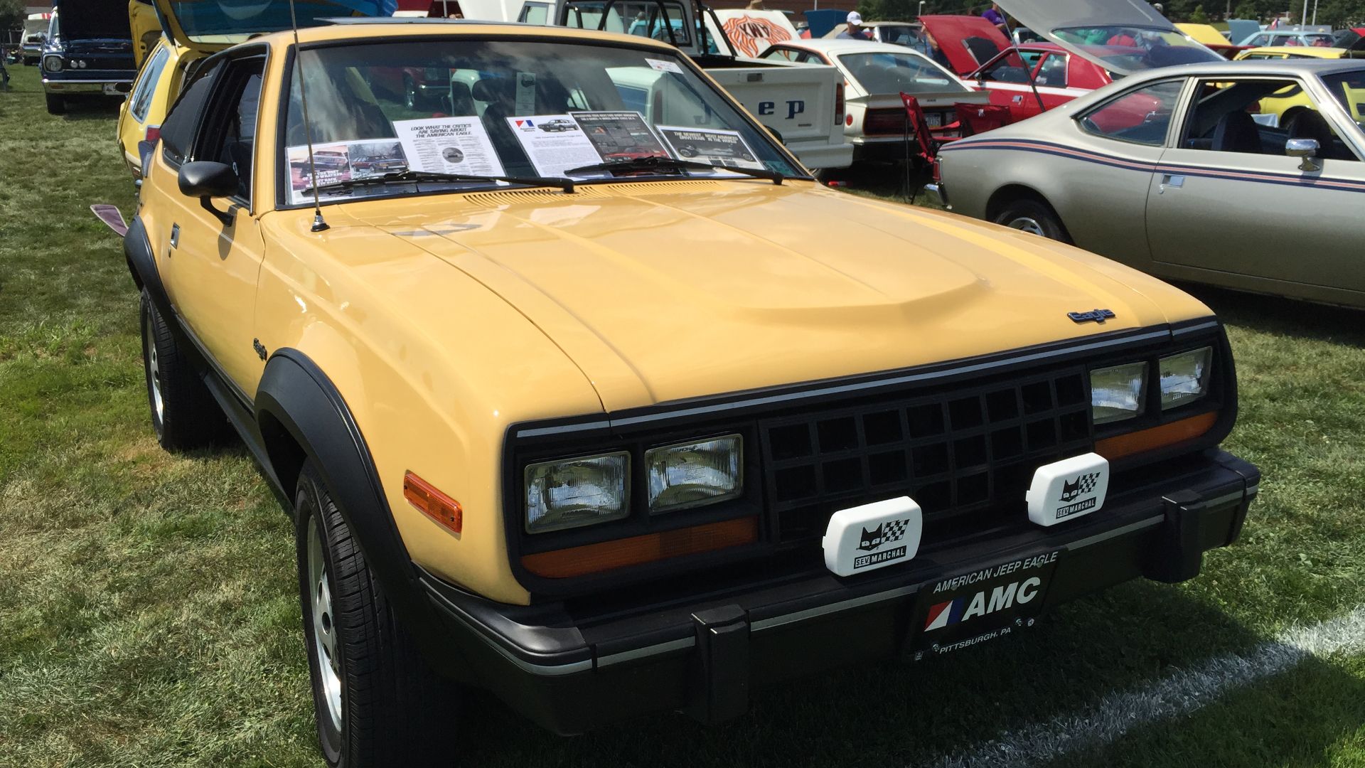File:1982 AMC Eagle SX-4 in Sun Yellow at 2015 AMO show 1of3.jpg