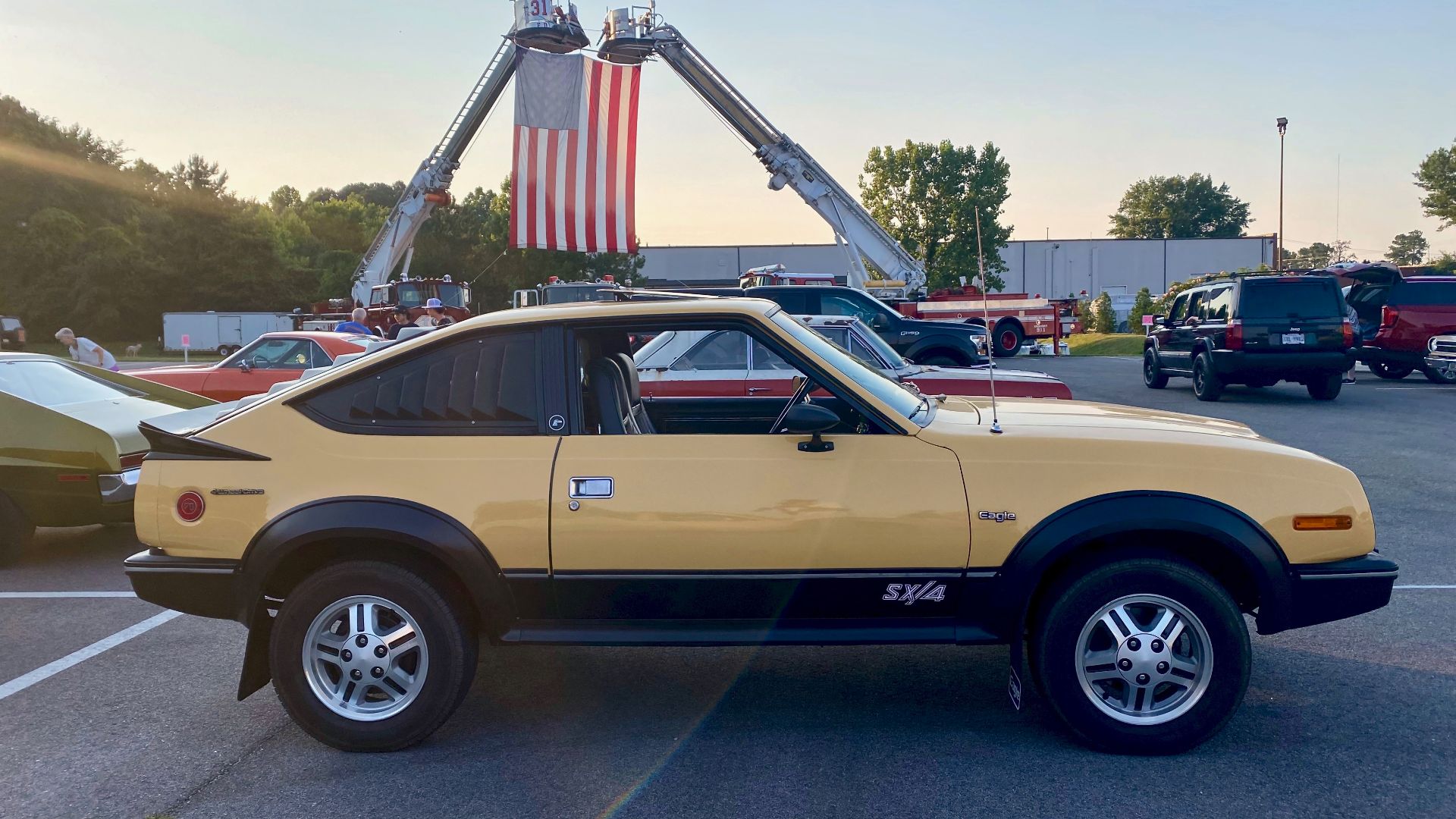 File:1982 AMC Eagle SX-4 in Sun Yellow at 2024 AMO show 3of5.jpg