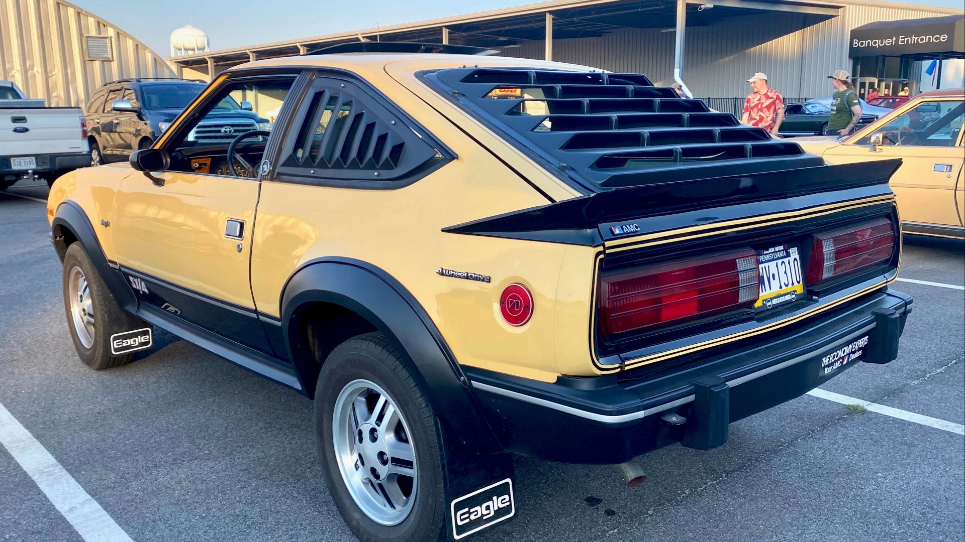 File:1982 AMC Eagle SX-4 in Sun Yellow at 2024 AMO show 2of5.jpg