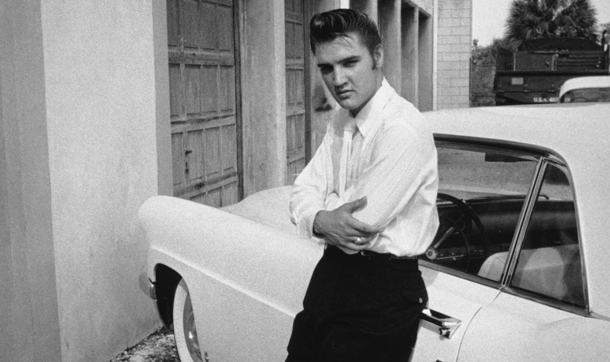 Elvis with car